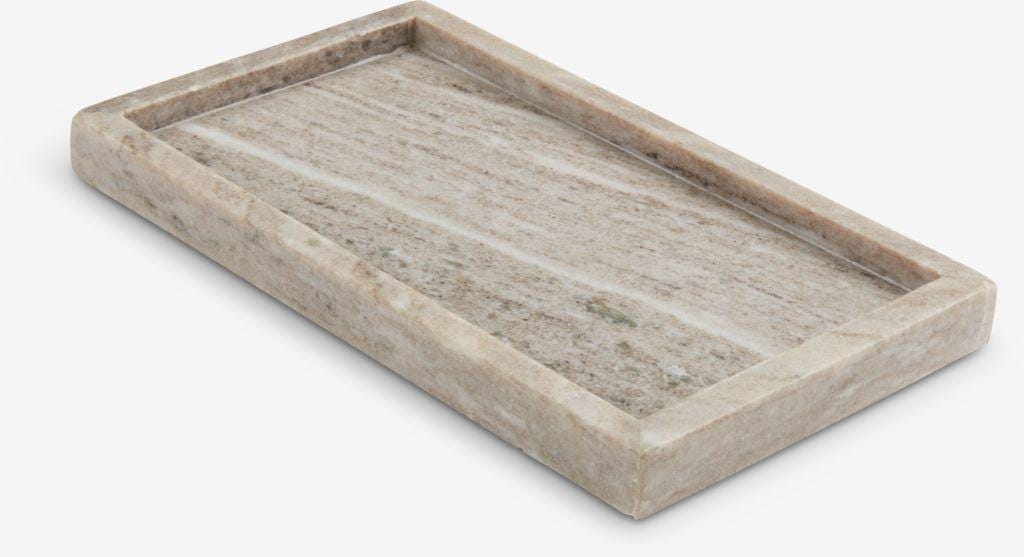 Rectangular Marble Decorative Tray | Bathroom Vanity Tray | Candle, Jewellery & Perfume Display | Luxury Stone Home Decor