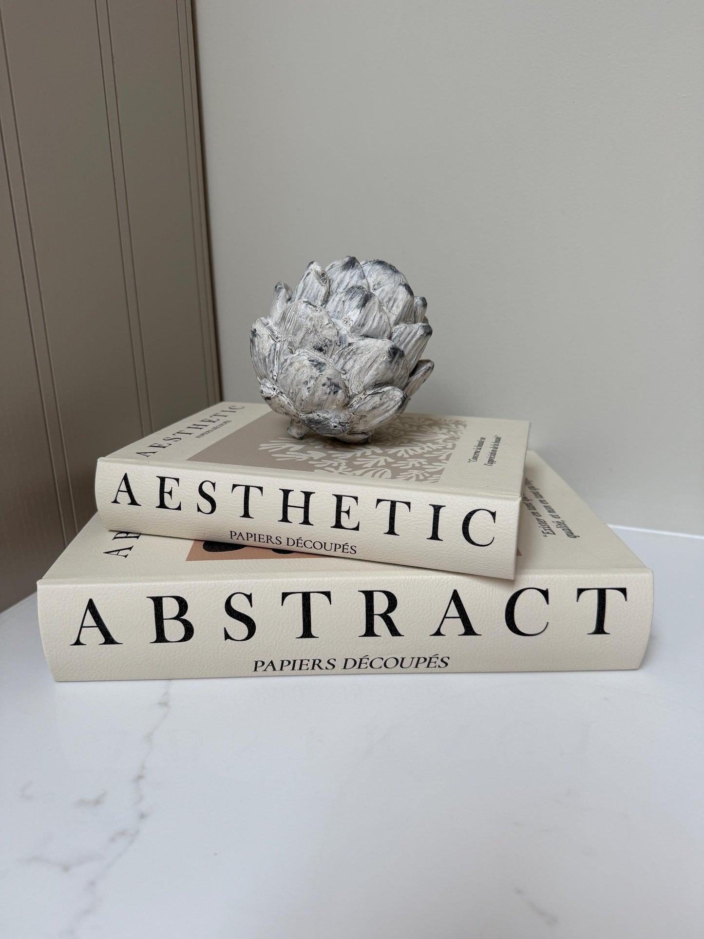 Stone Effect Artichoke Ornament