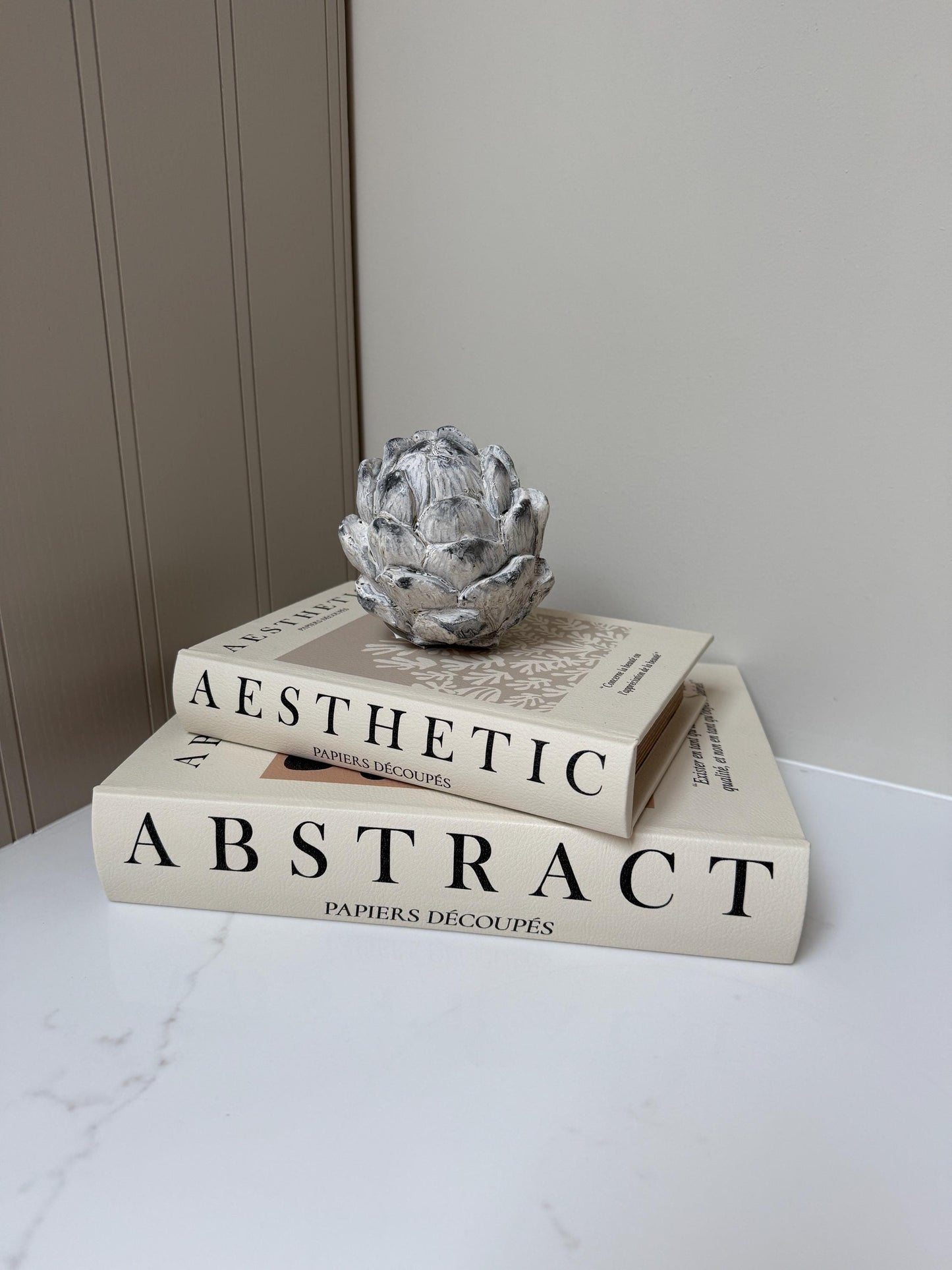 Stone Effect Artichoke Ornament