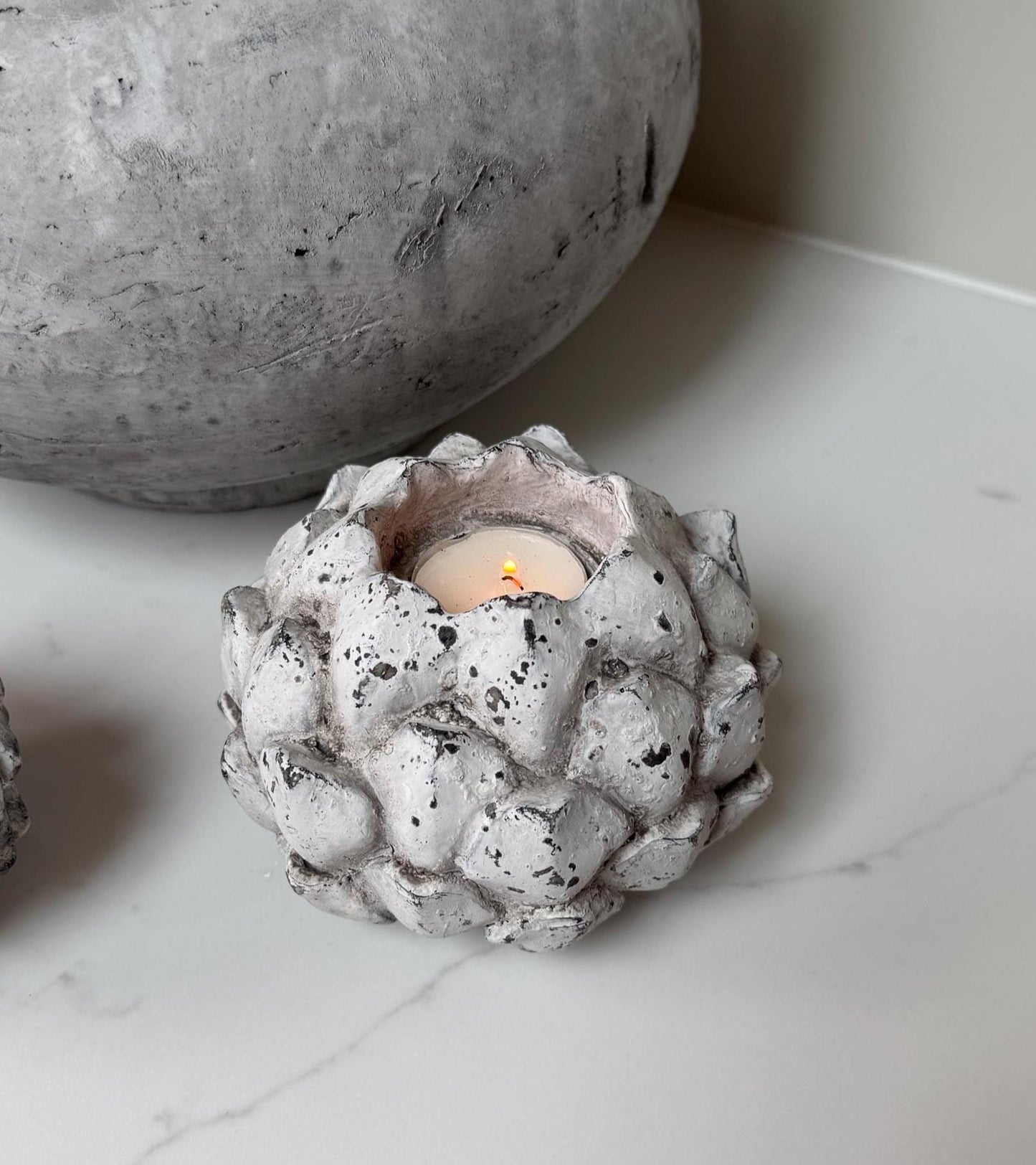 Rustic Acorn Tealight Candle Holder