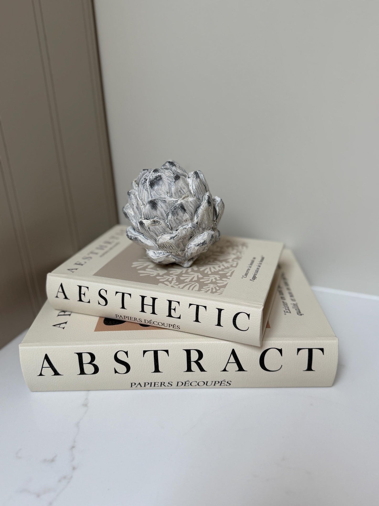 Stone Effect Artichoke Ornament