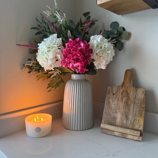 Elodie - Hot Pink Hydrangea Bouquet