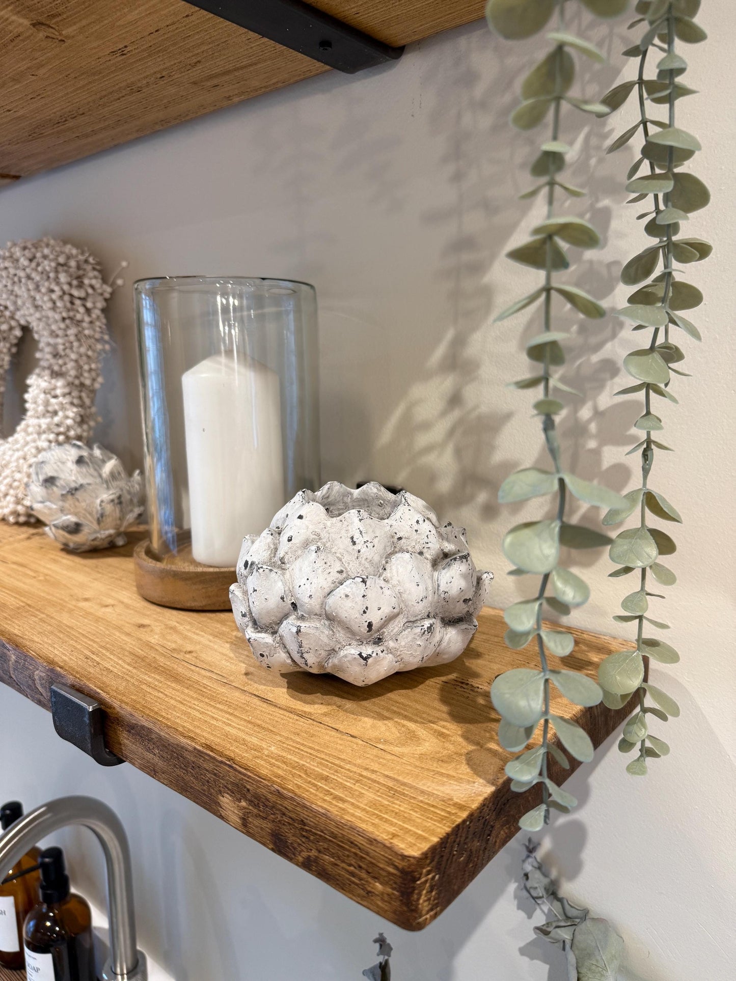 Rustic Acorn Tealight Candle Holder