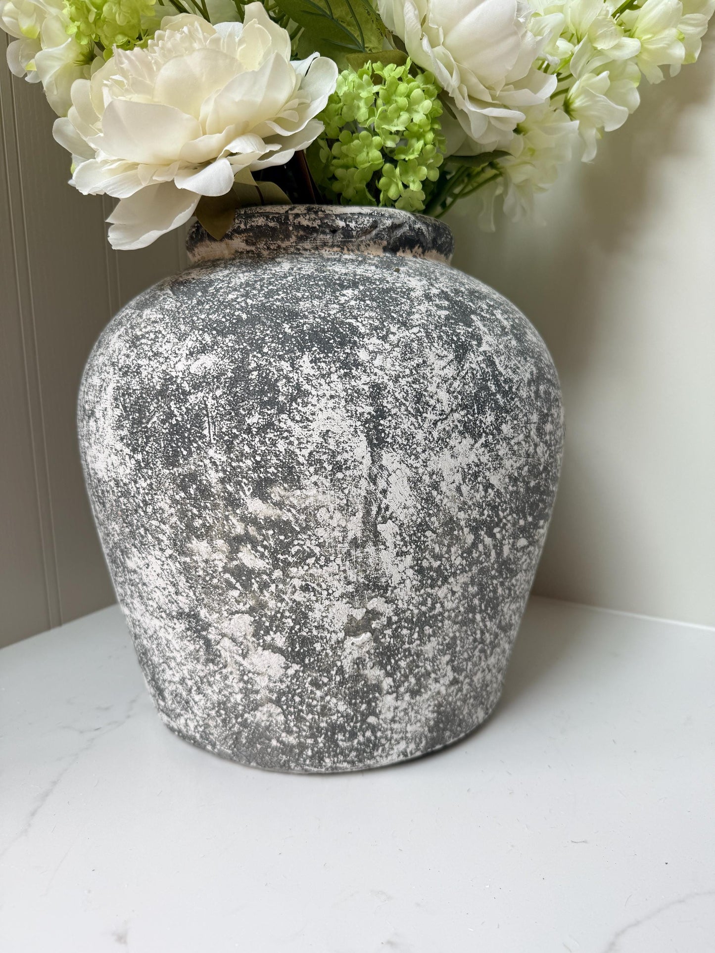 Aged Stone Luxury Vase