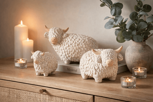 Ceramic Highland Cow Ornament - NalaWillowCo