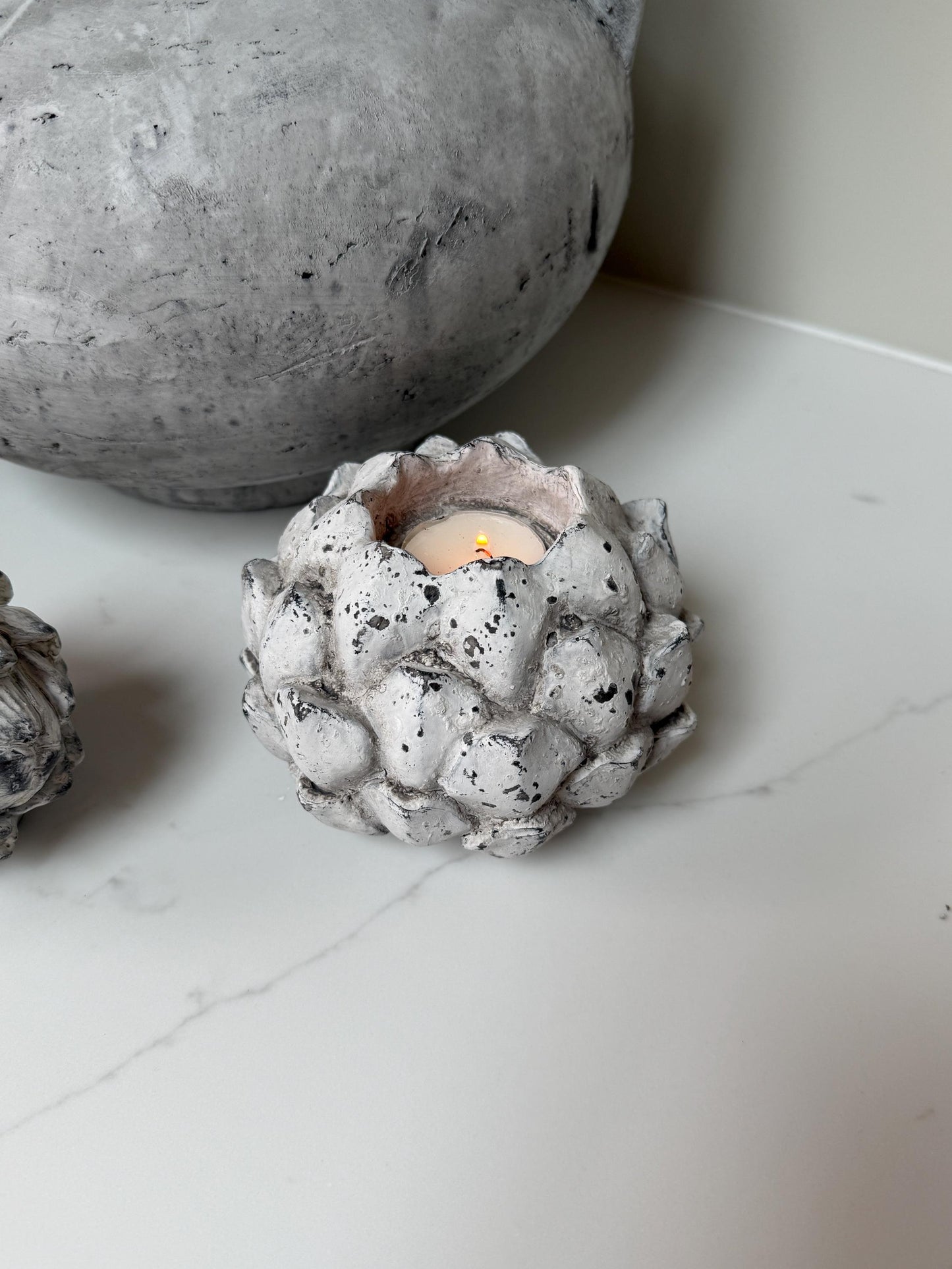 Rustic Acorn Tealight Candle Holder