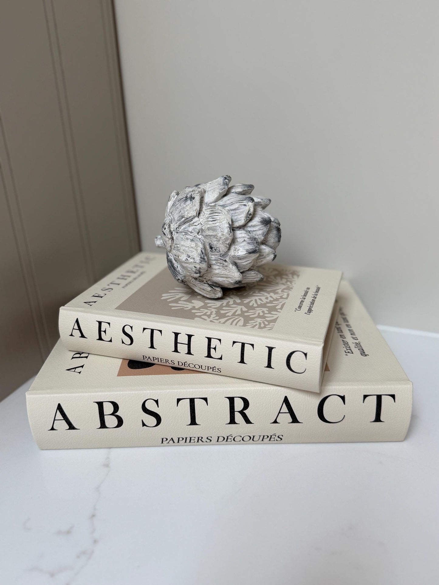Stone Effect Artichoke Ornament