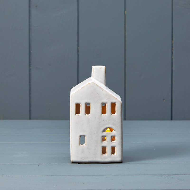 Mini Ceramic House Tealight Holder - NalaWillowCo