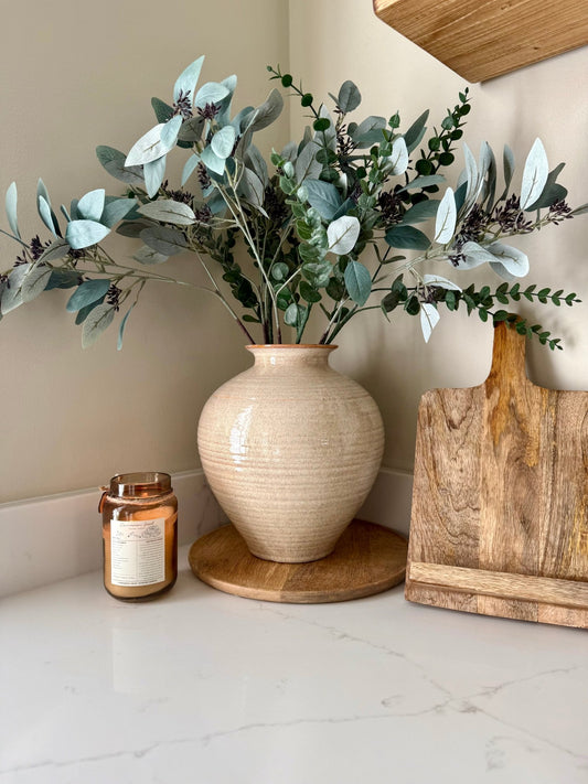 Sabbia Brindled Bowl Vase - NalaWillowCo