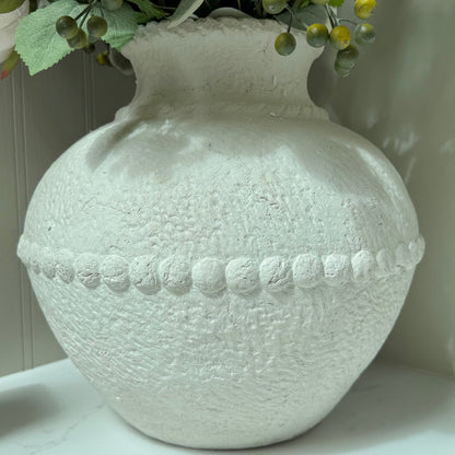 Beige Large Olympia Terracotta Vase