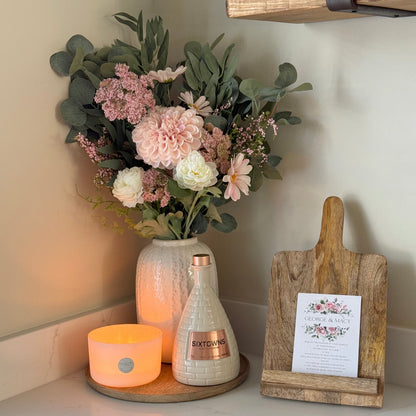 Blush Meadow Faux Flower Arrangement