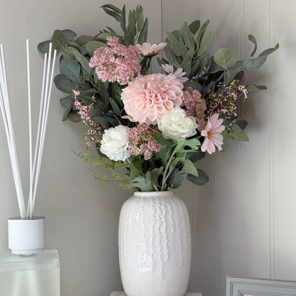 Blush Meadow Faux Flower Arrangement