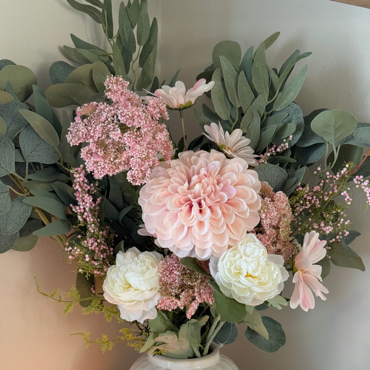 Blush Meadow Faux Flower Arrangement