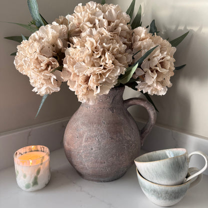 Nude Hydrangea & Eucalyptus Arrangement