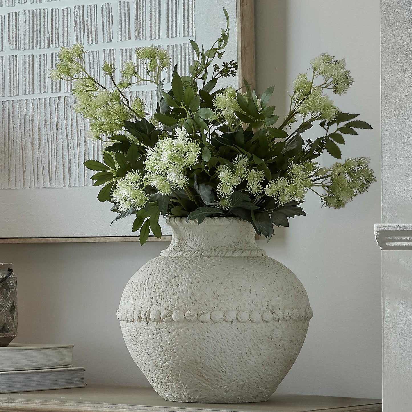 Beige Large Olympia Terracotta Vase