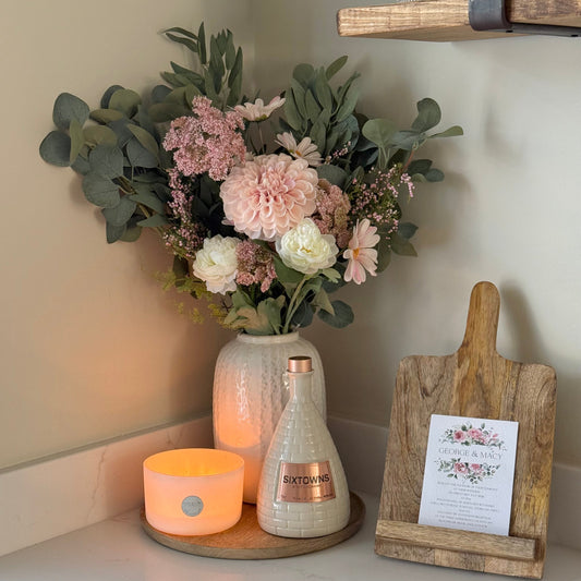 Blush Meadow Faux Flower Arrangement
