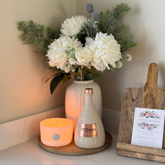 White Meadow Faux Arrangement