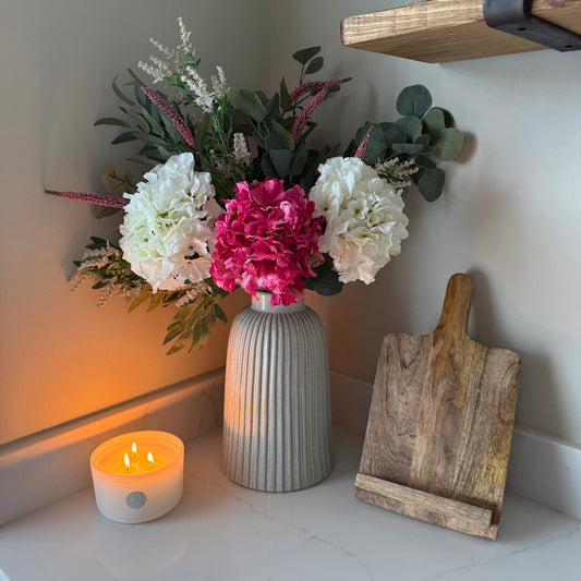 Elodie - Hot Pink Hydrangea Bouquet