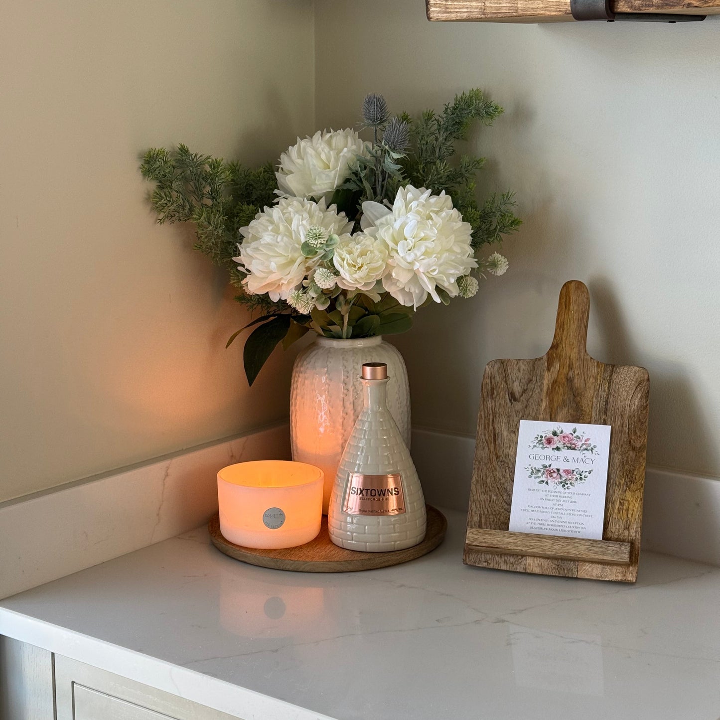 White Meadow Faux Arrangement