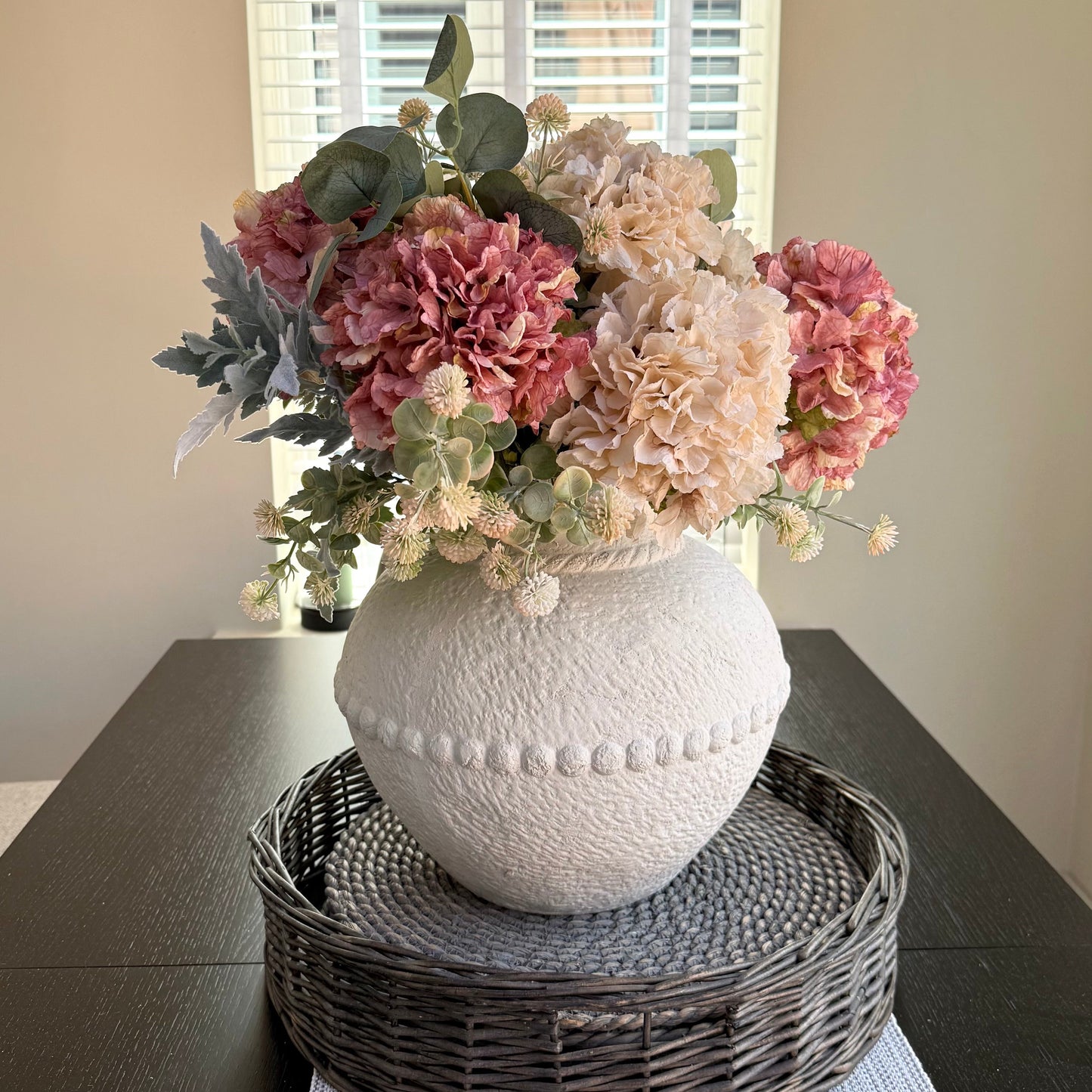 Matilda - Dusky Pink & Oyster Hydrangea Bouquet