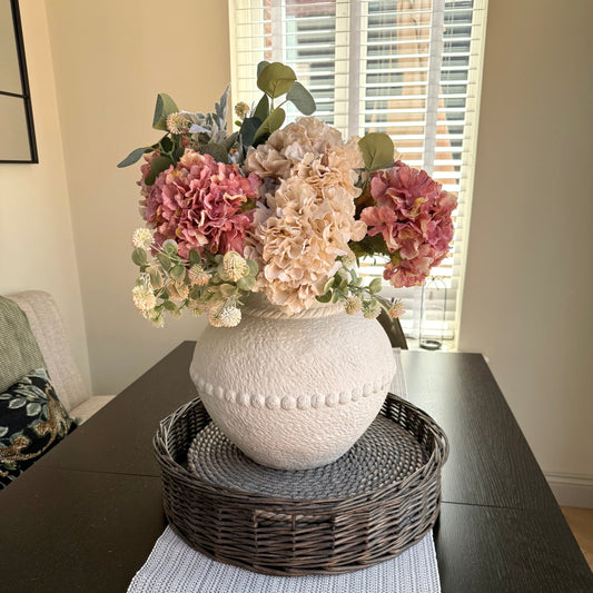 Matilda - Dusky Pink & Oyster Hydrangea Bouquet