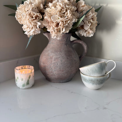 Nude Hydrangea & Eucalyptus Arrangement