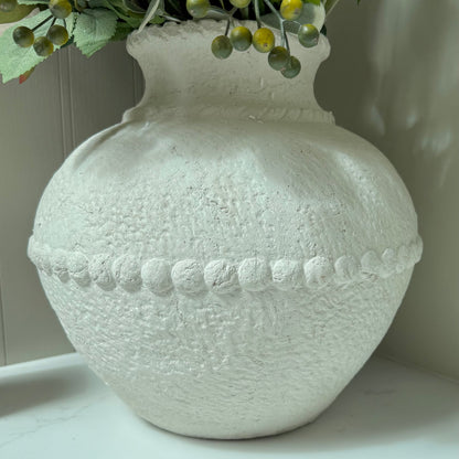 Beige Large Olympia Terracotta Vase