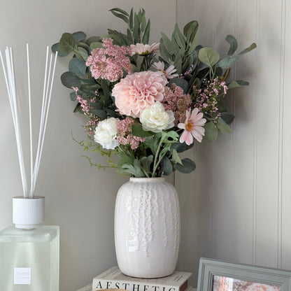 Blush Meadow Faux Flower Arrangement