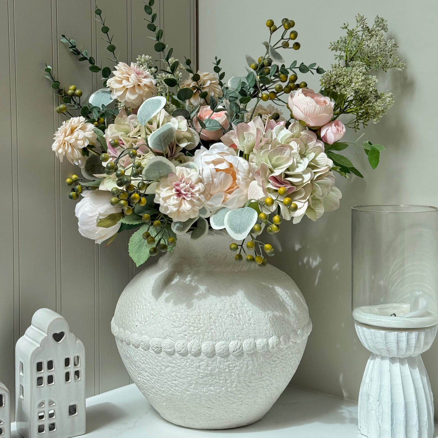Beige Large Olympia Terracotta Vase