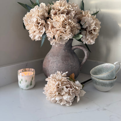 Nude Hydrangea & Eucalyptus Arrangement