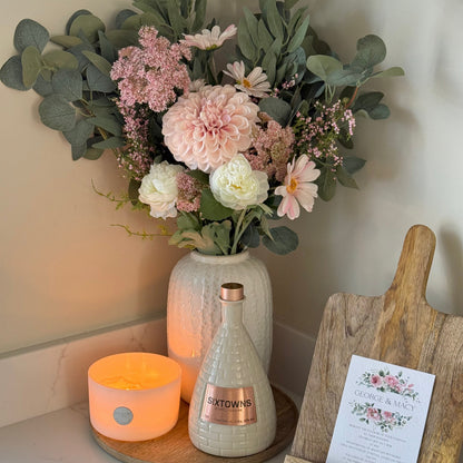 Blush Meadow Faux Flower Arrangement