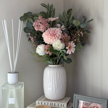 Blush Meadow Faux Flower Arrangement