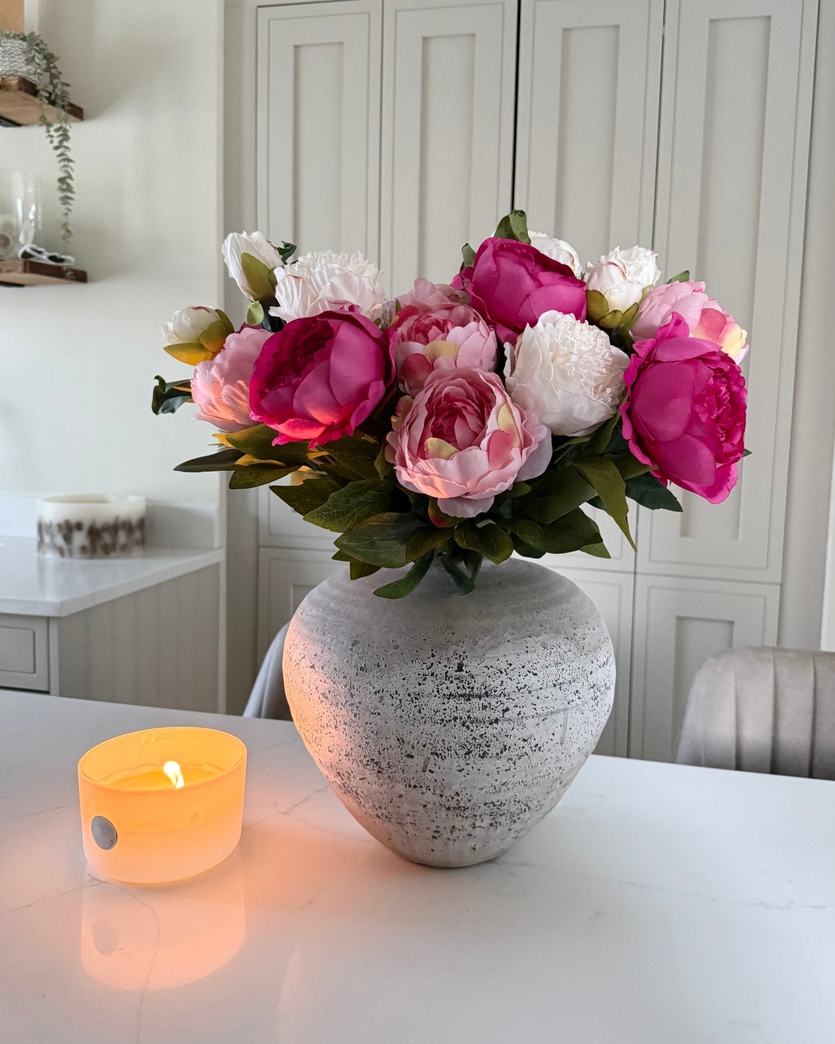 Aria Pink Peonies Bouquet - NalaWillowCo