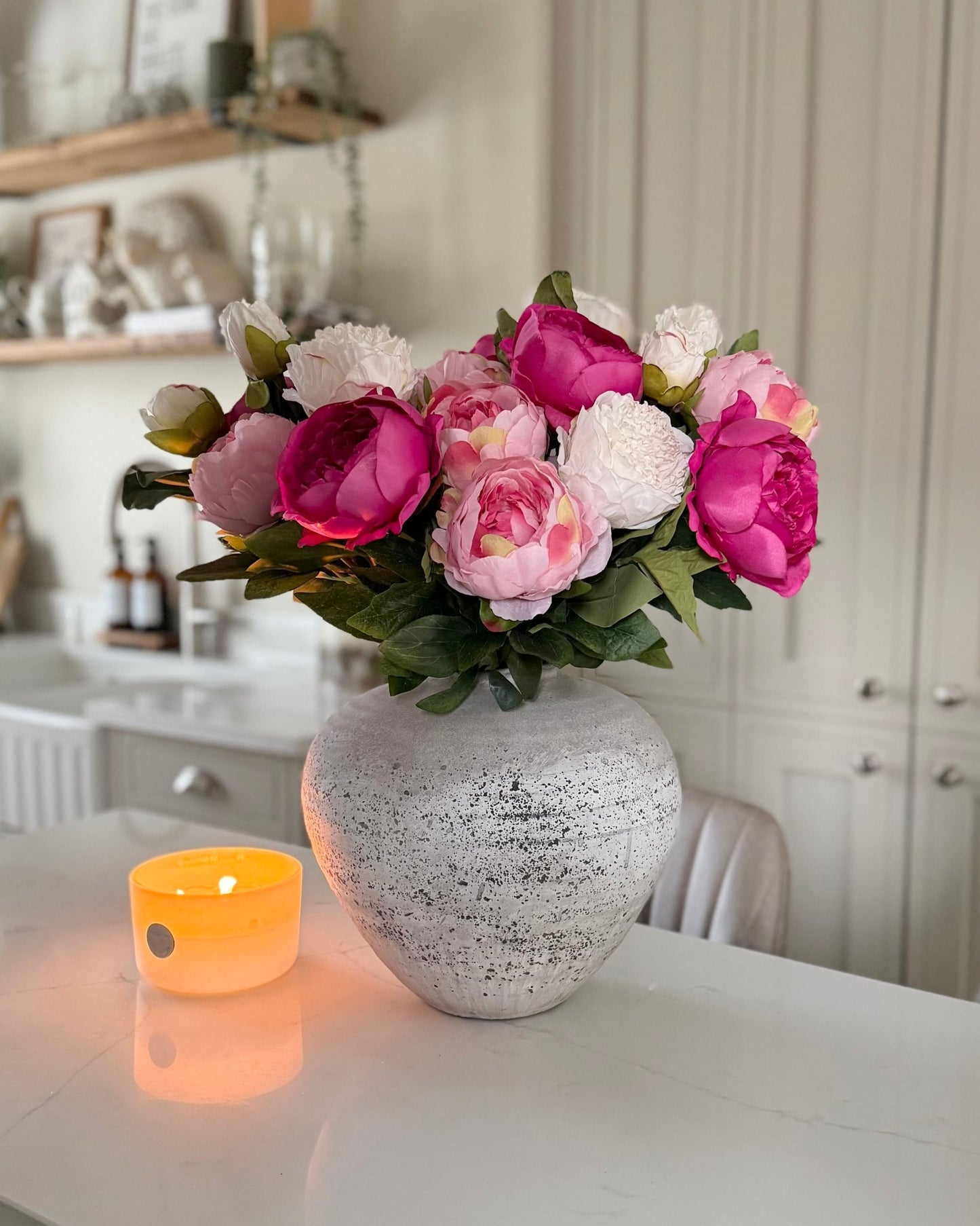 Aria Pink Peonies Bouquet - NalaWillowCo