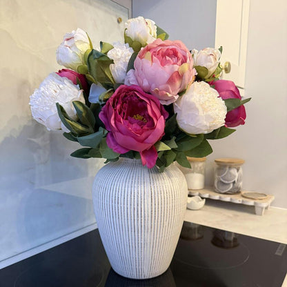 Aria Pink Peonies Bouquet - NalaWillowCo