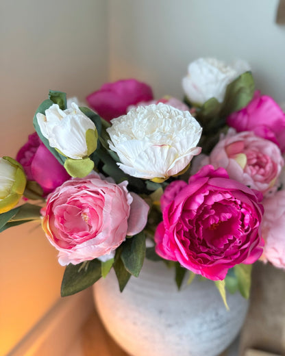 Aria Pink Peonies Bouquet - NalaWillowCo