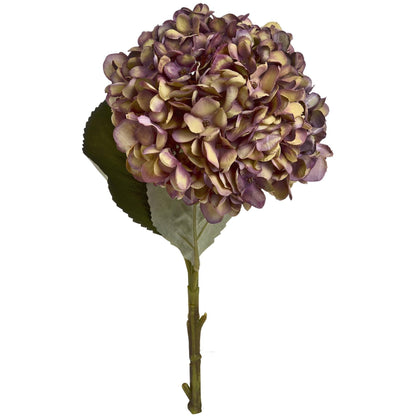 Autumn Burgundy Artificial Hydrangea Stems - NalaWillowCo