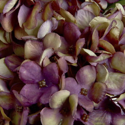 Autumn Burgundy Artificial Hydrangea Stems - NalaWillowCo