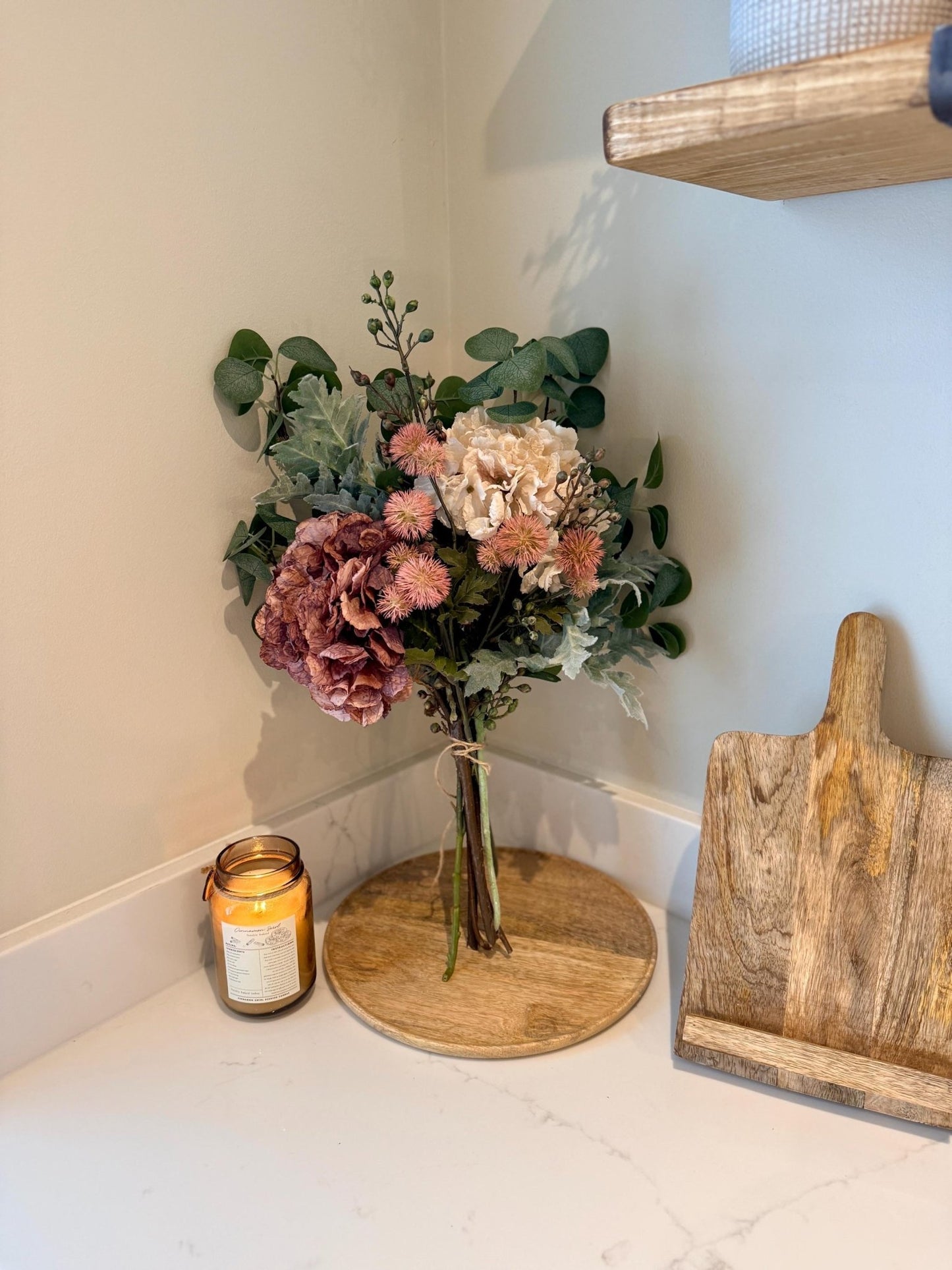 Ava – Handmade Luxury Silk Autumn Floral Bouquet Arrangement - NalaWillowCo