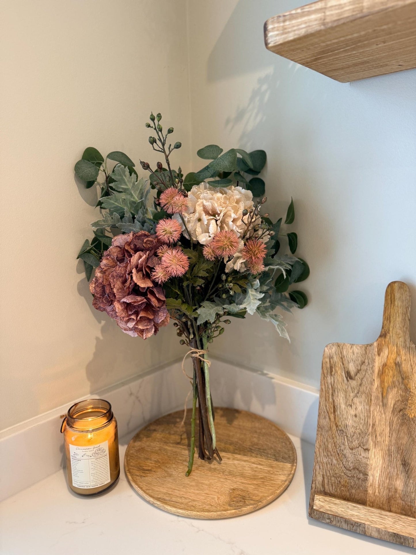 Ava – Handmade Luxury Silk Autumn Floral Bouquet Arrangement - NalaWillowCo