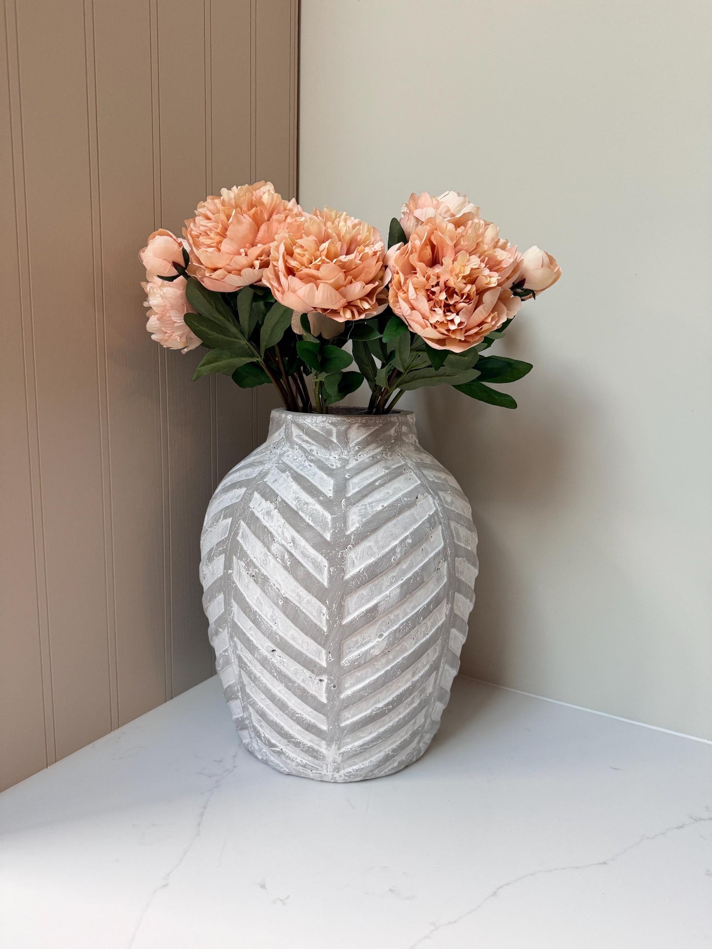Bloomville Stone Vase