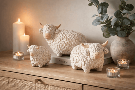 Ceramic Highland Cow Ornament - NalaWillowCo