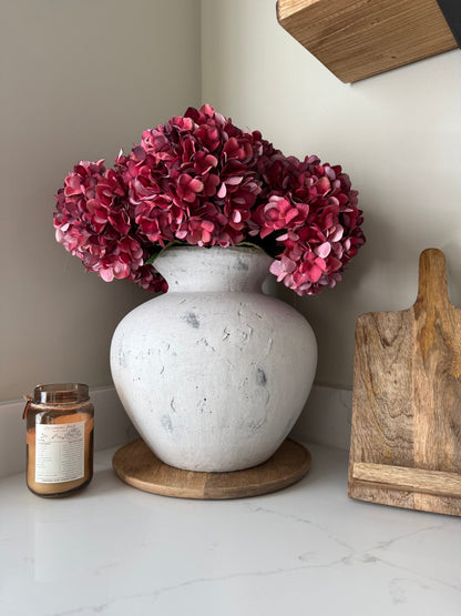 Darcy Large Antique White Vase - NalaWillowCo