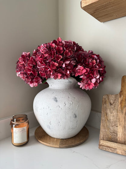 Darcy Large Antique White Vase - NalaWillowCo