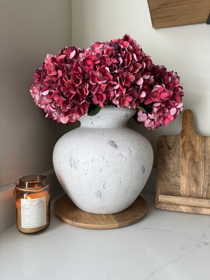 Darcy Large Antique White Vase - NalaWillowCo