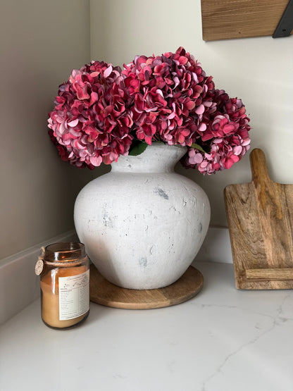 Darcy Large Antique White Vase - NalaWillowCo