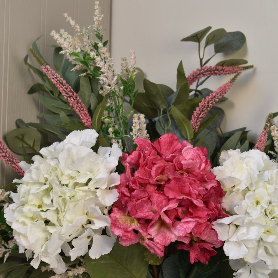 Elodie - Hot Pink Hydrangea Bouquet - NalaWillowCo