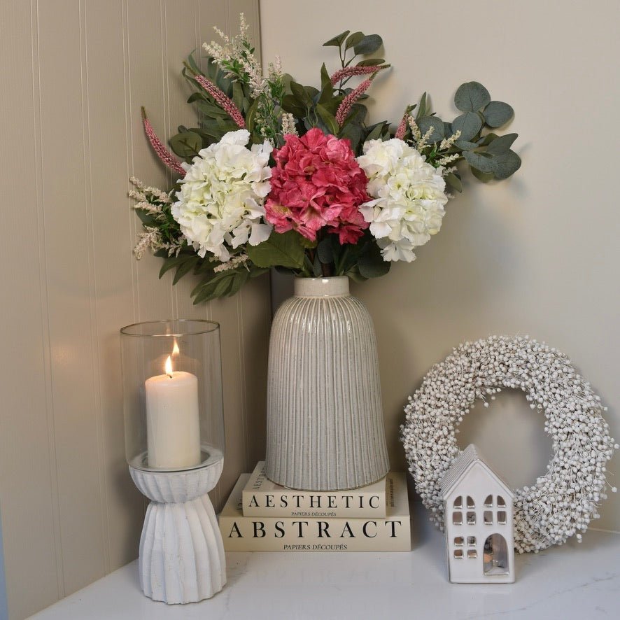 Elodie - Hot Pink Hydrangea Bouquet - NalaWillowCo