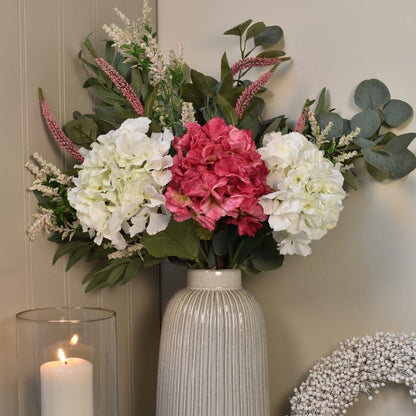 Elodie - Hot Pink Hydrangea Bouquet - NalaWillowCo