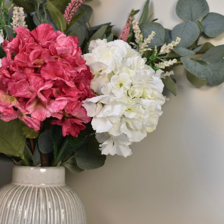 Elodie - Hot Pink Hydrangea Bouquet - NalaWillowCo